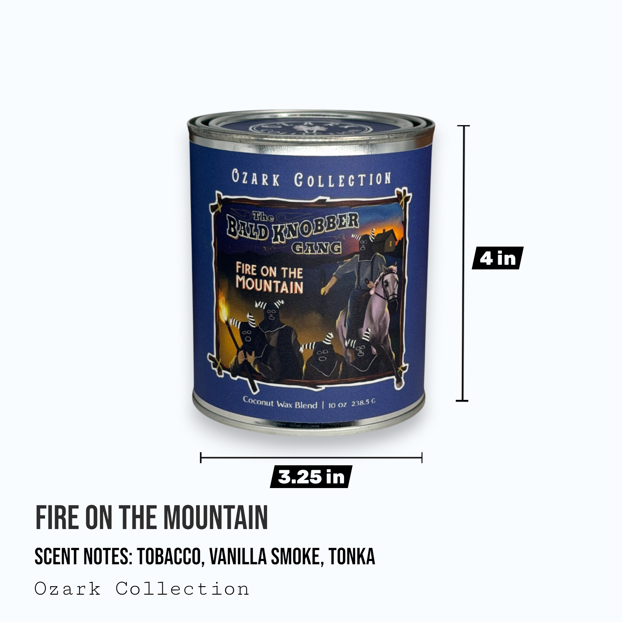 Fire on the Mountain — Ozark Collection Paint Can Candle