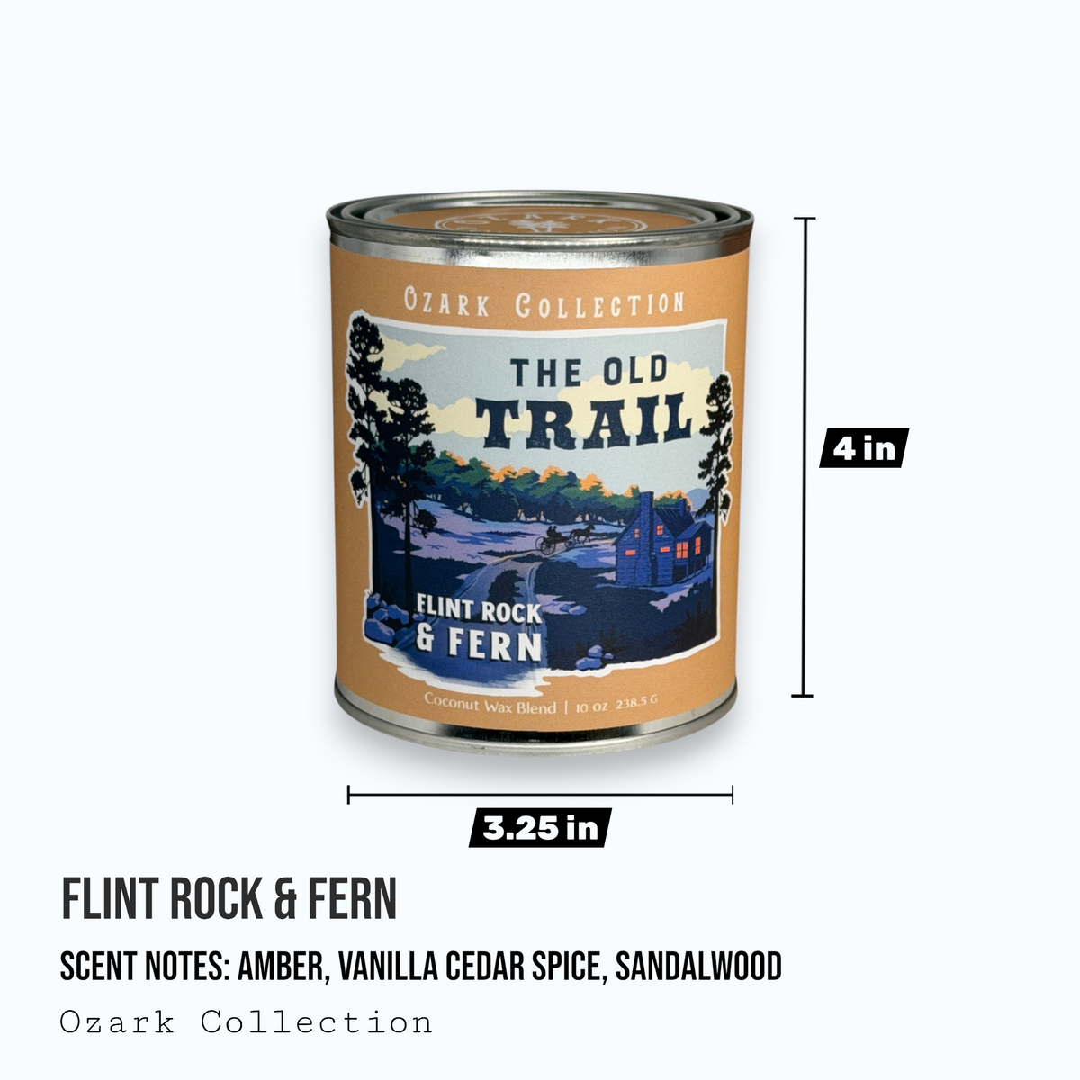 Flint Rock & Fern — Ozark Collection Paint Can Candle