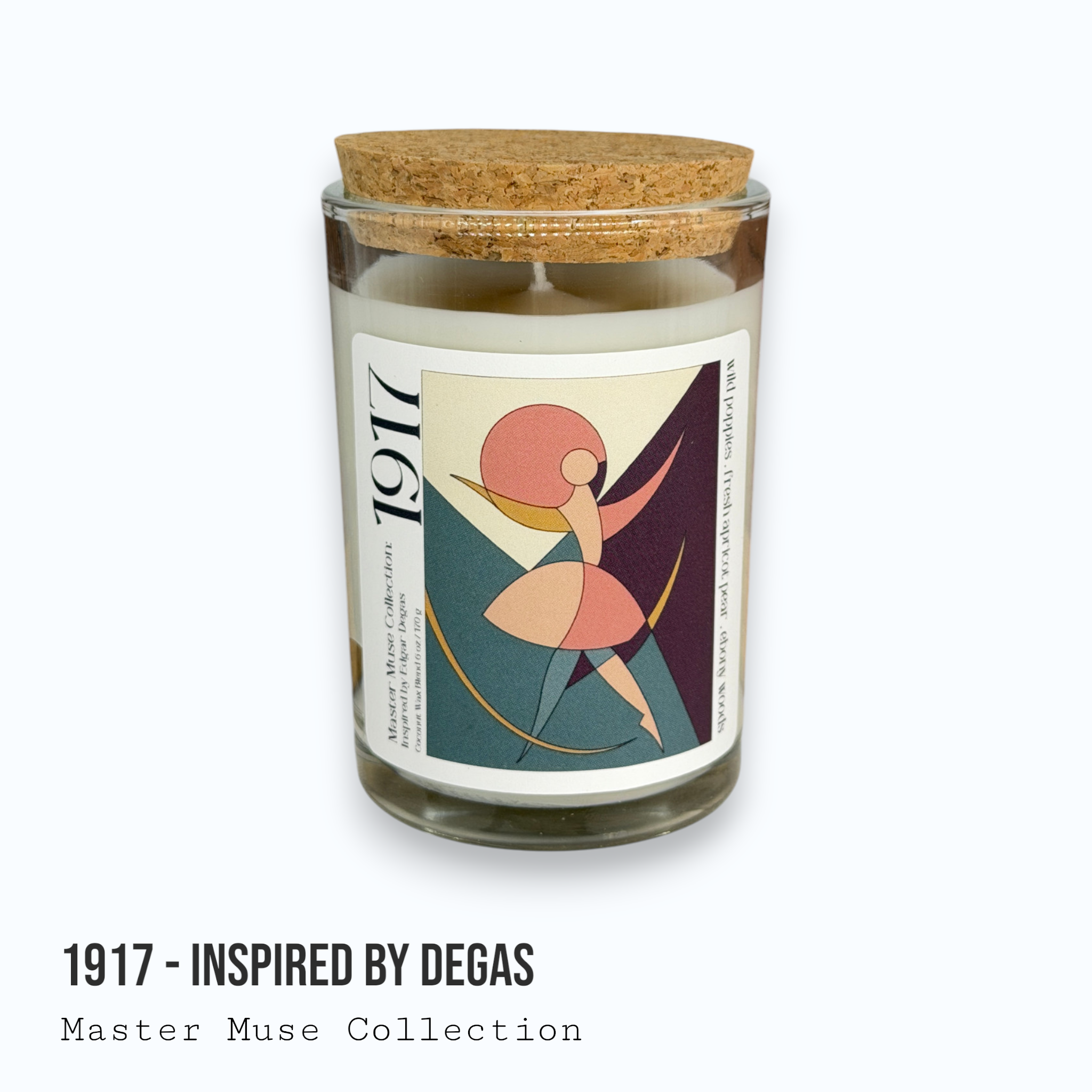 1917 - Master Muse Glass Jar Candle (Inspired by Degas)