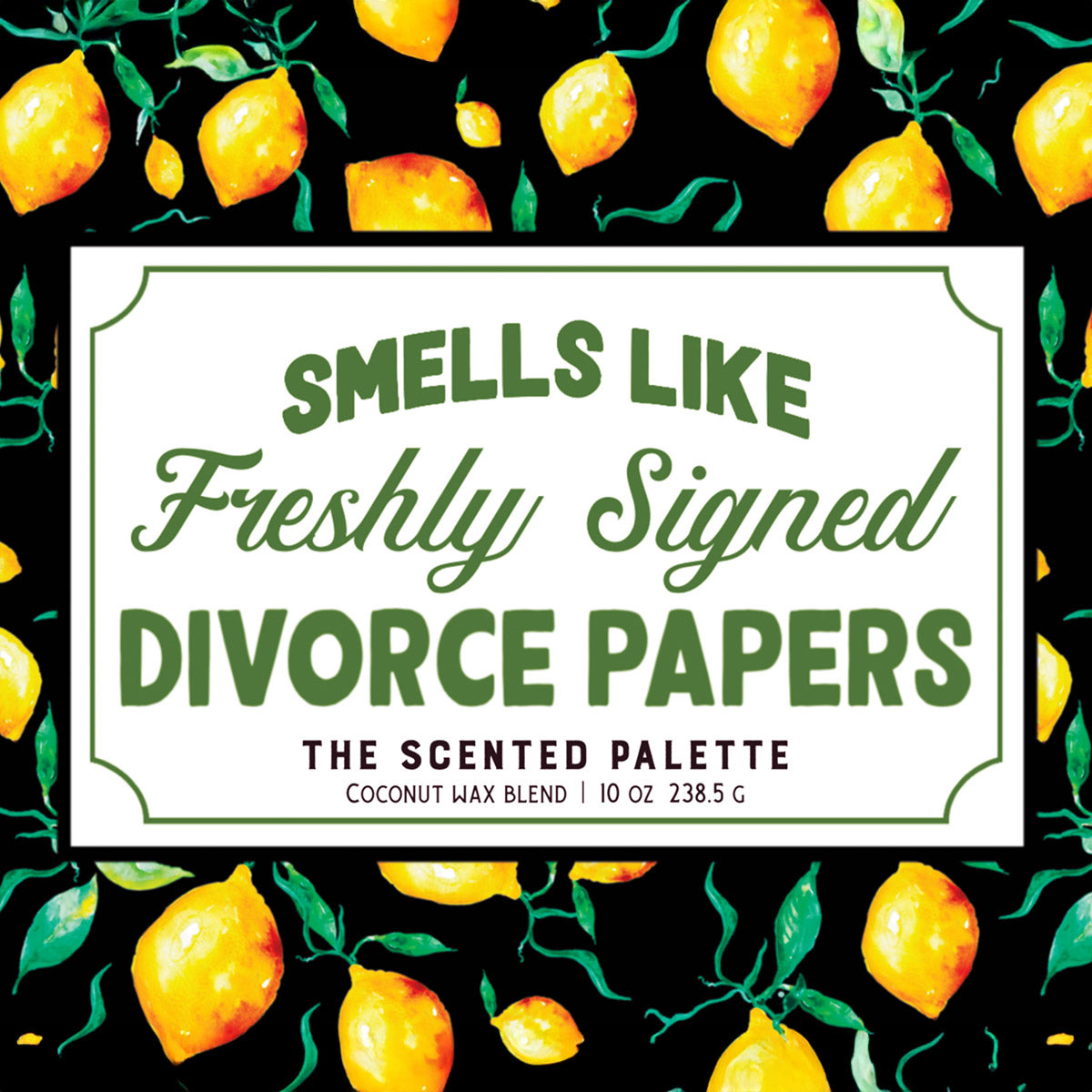 Divorce Papers Custom Candle