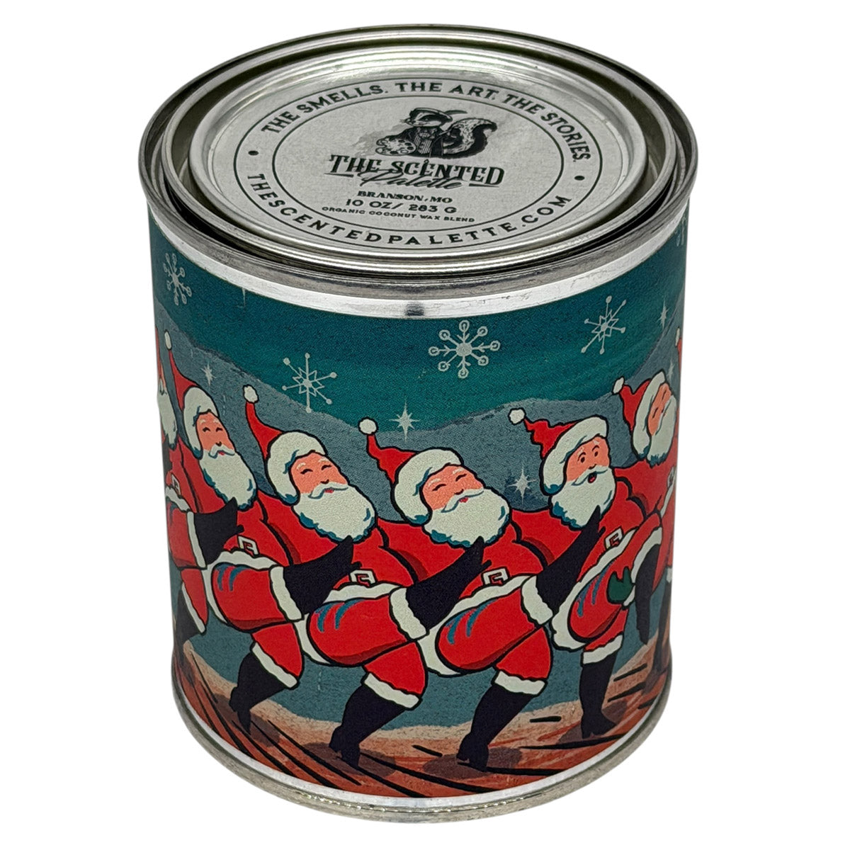 Kickline Santa Custom Candle