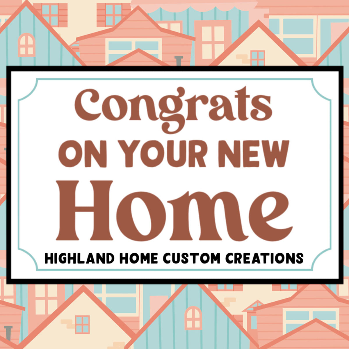 New Home Custom Candle