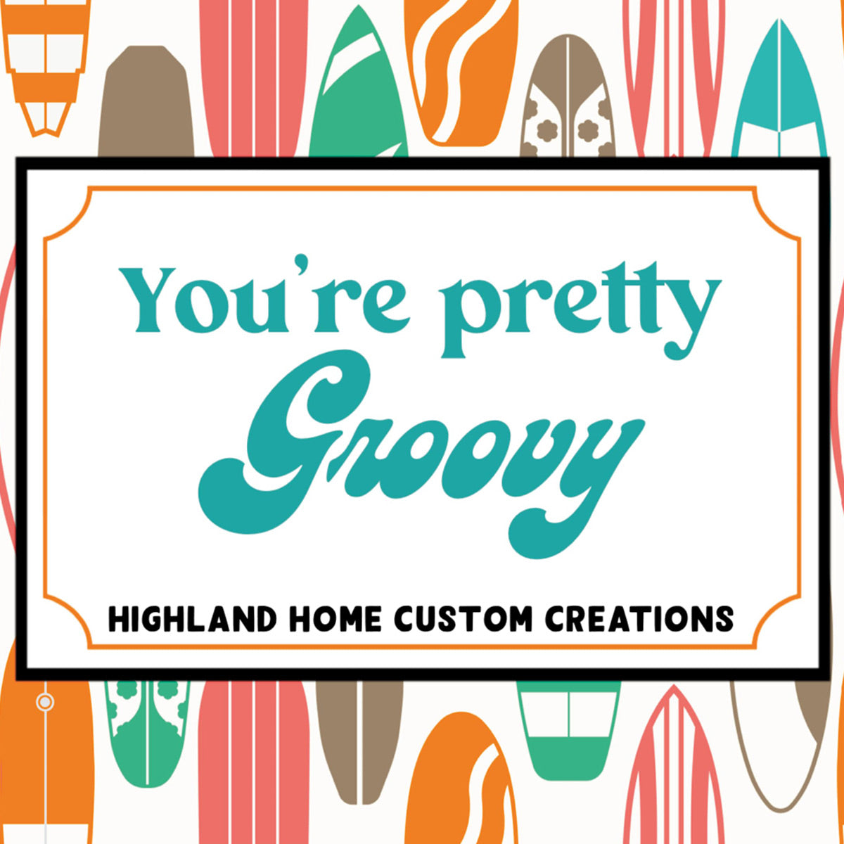 Pretty Groovy Custom Candle