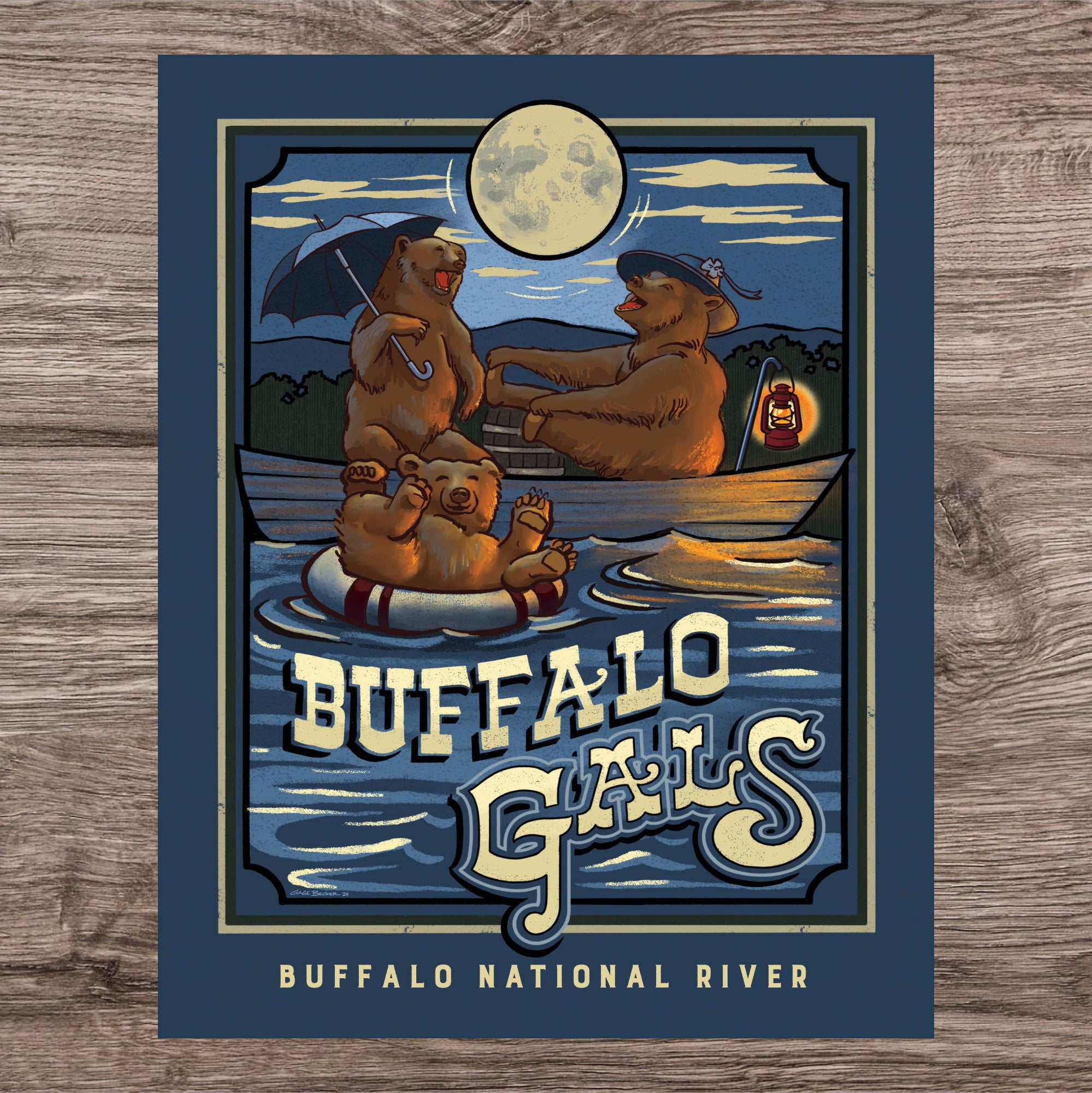 i*o様 BOWWOW PLAYMATE OF BUFFALO GALS SWE Art Print - Buffalo Gals