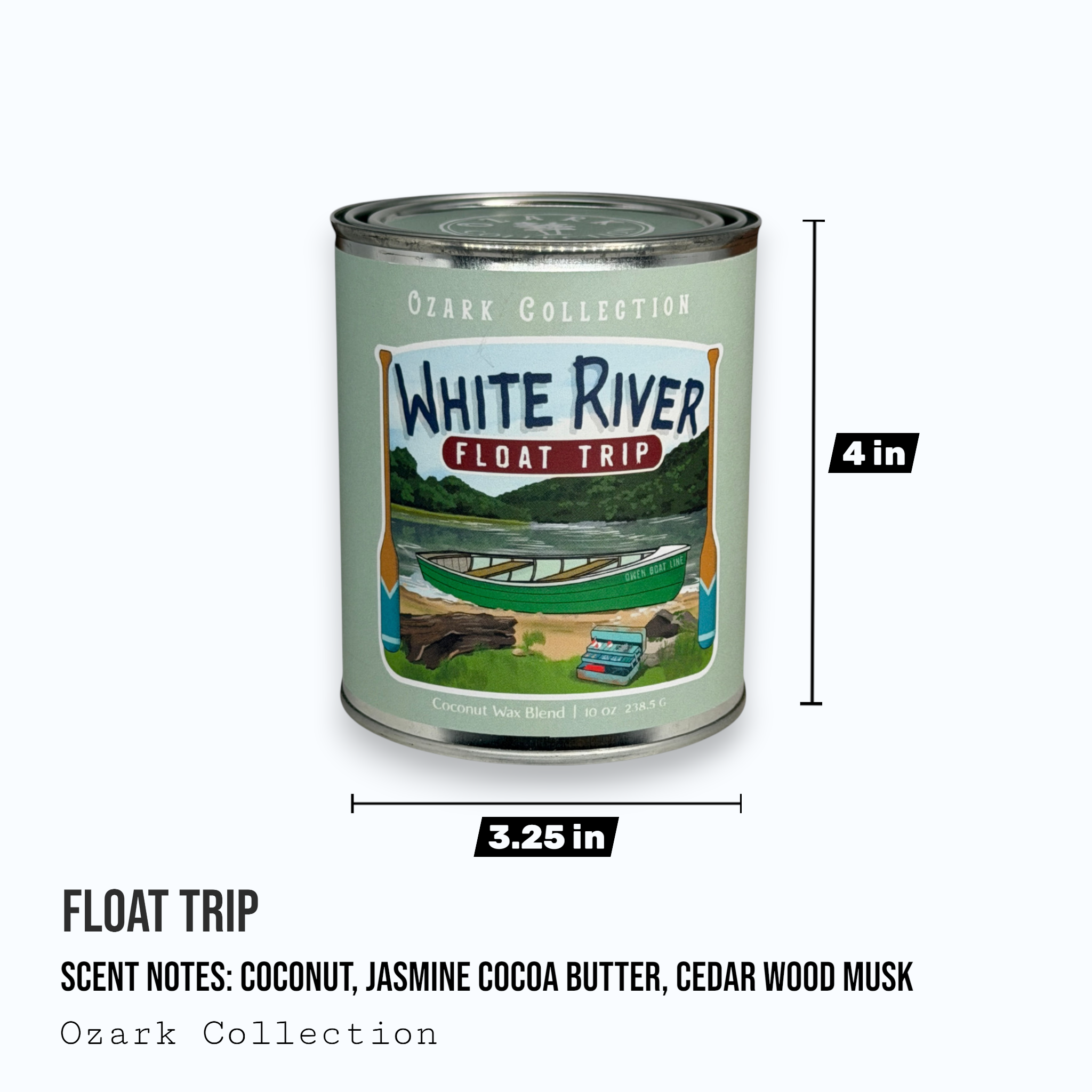 Float Trip — Ozark Collection Paint Can Candle