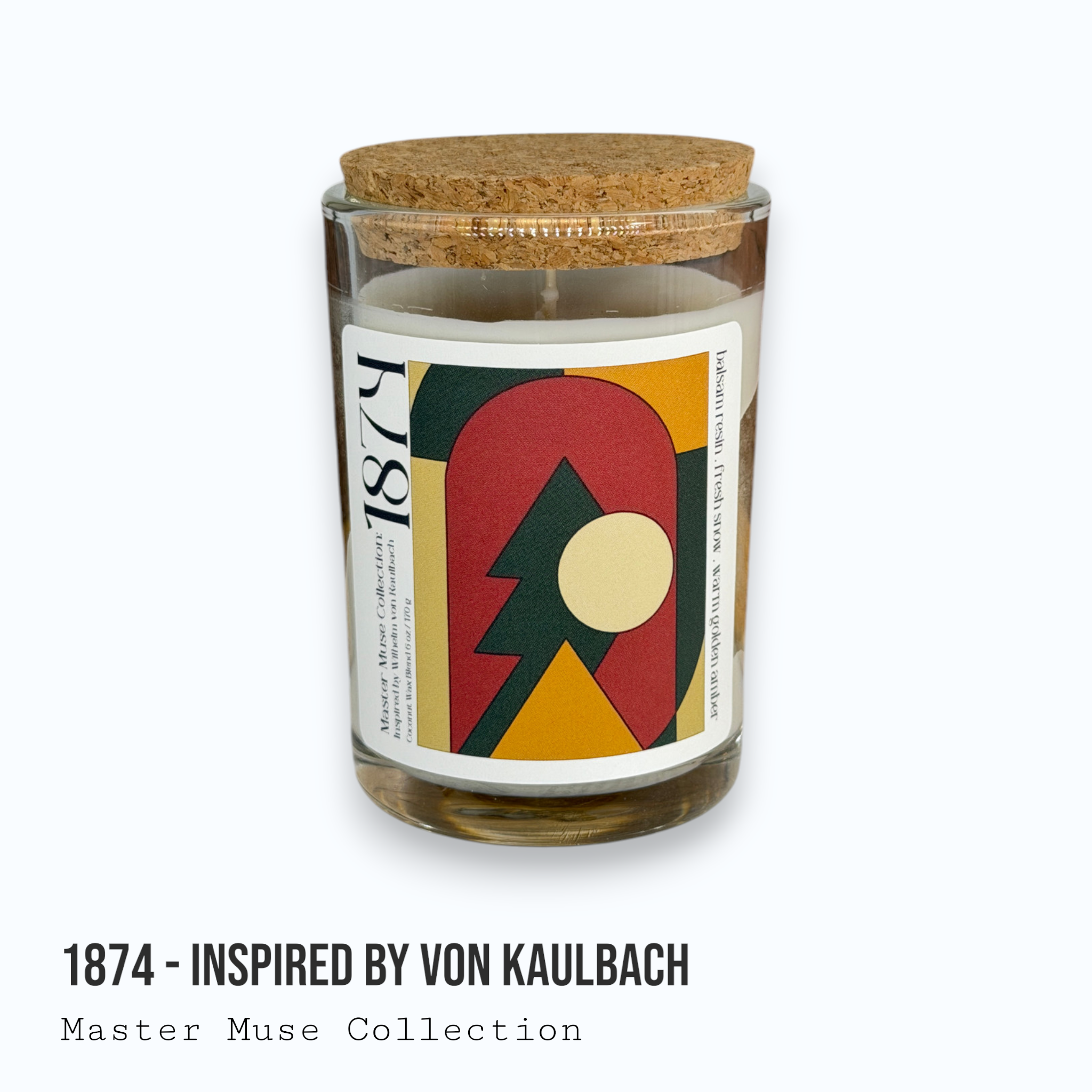 1874 - Master Muse Glass Jar Candle (Inspired by von Kaulbach)