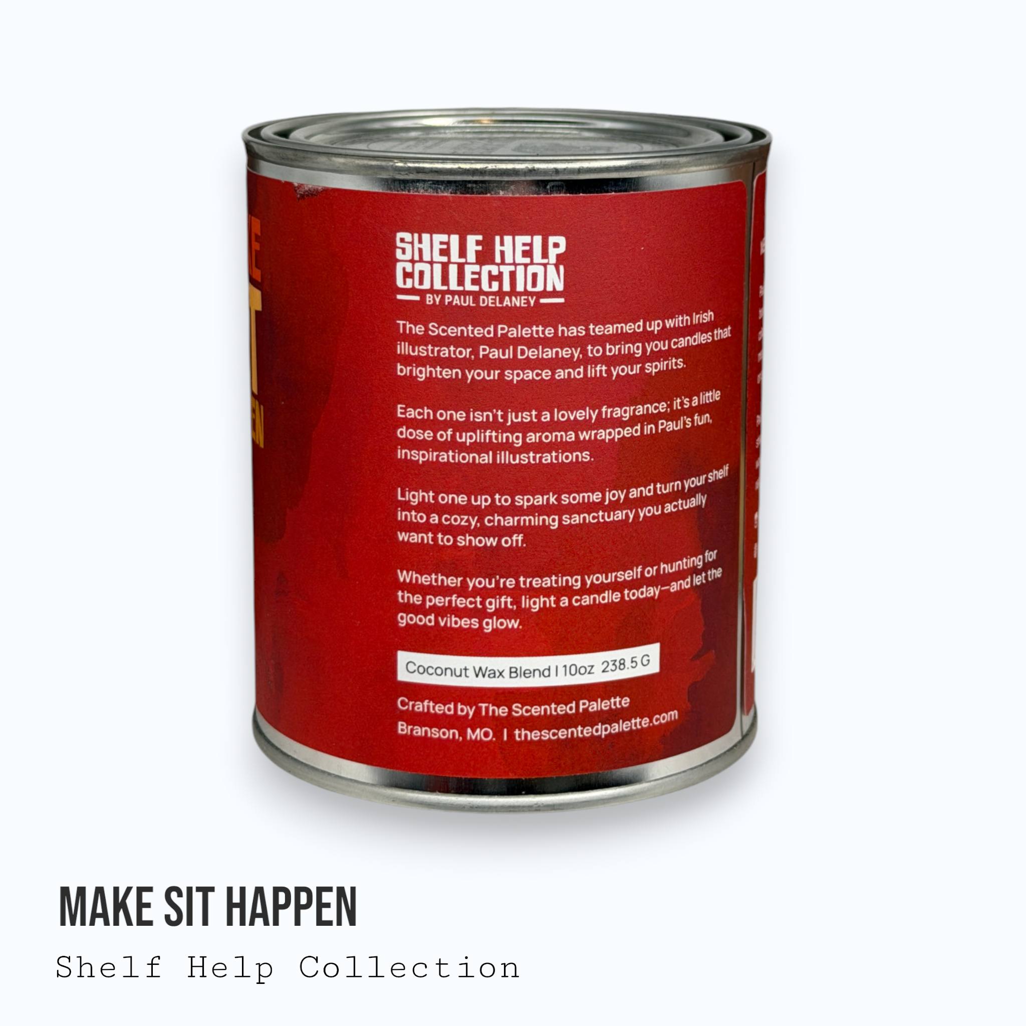 Make Sit Happen — Shelf Help Collection Paint Can Candle