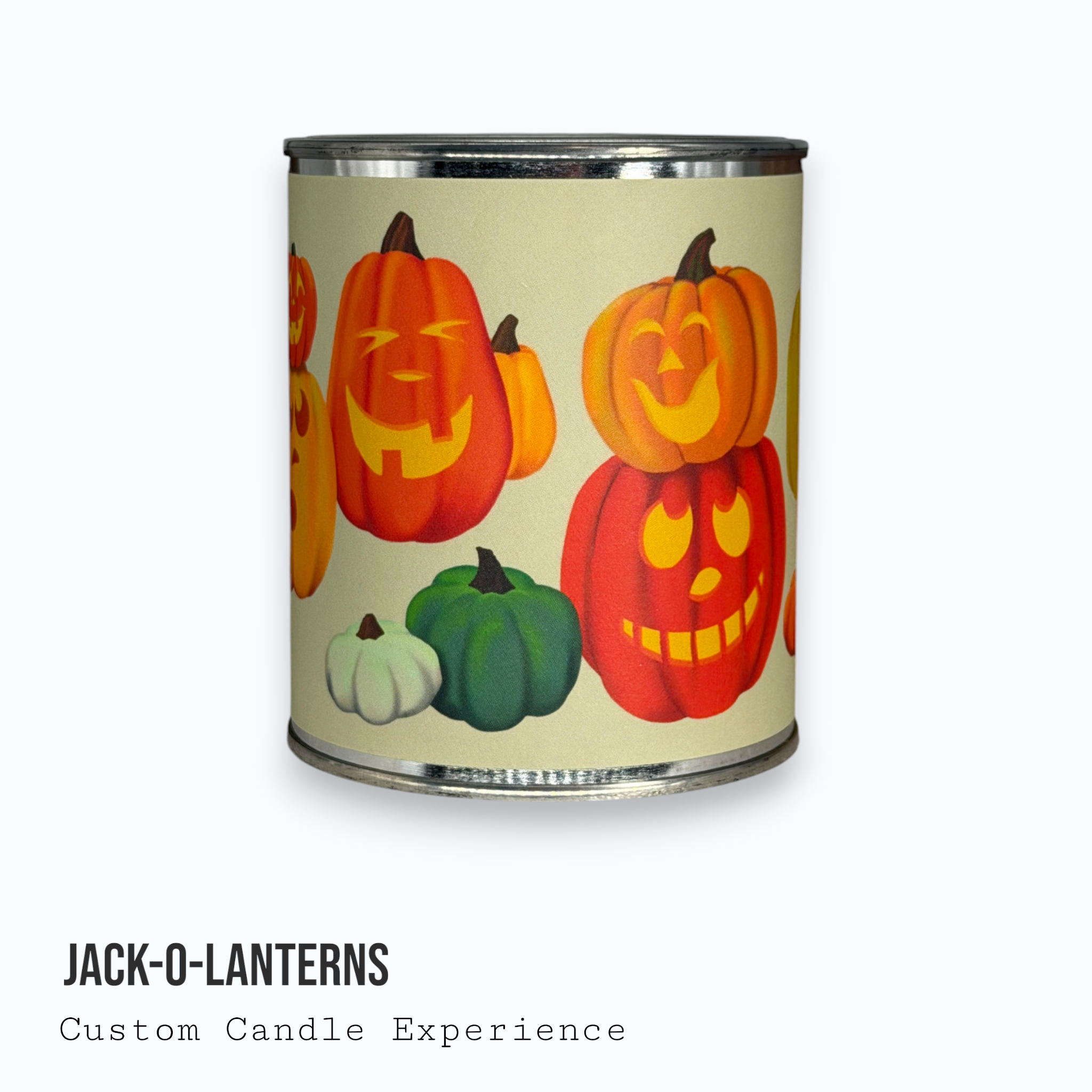 Jack-O-Lanterns Custom Candle