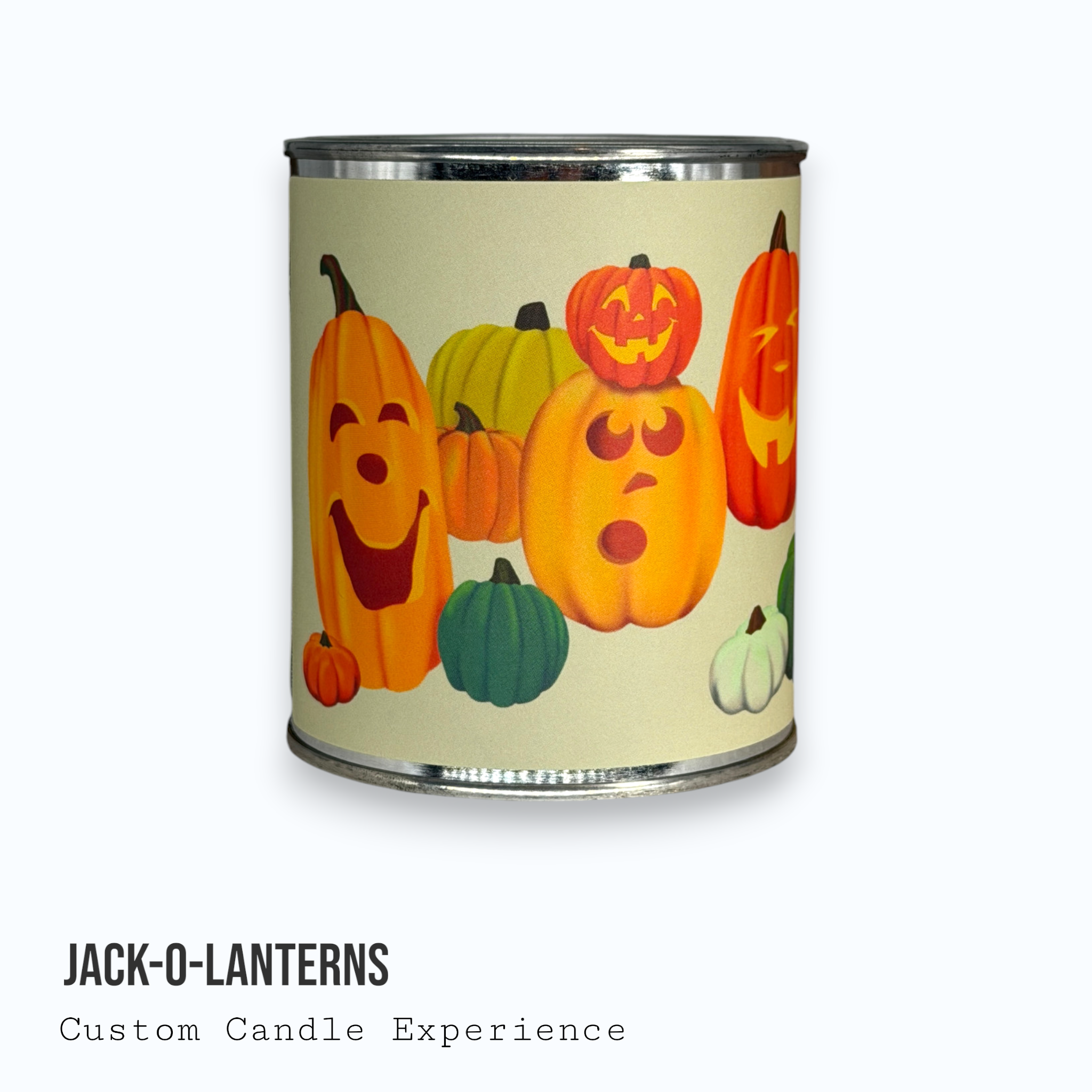 Jack-O-Lanterns Custom Candle