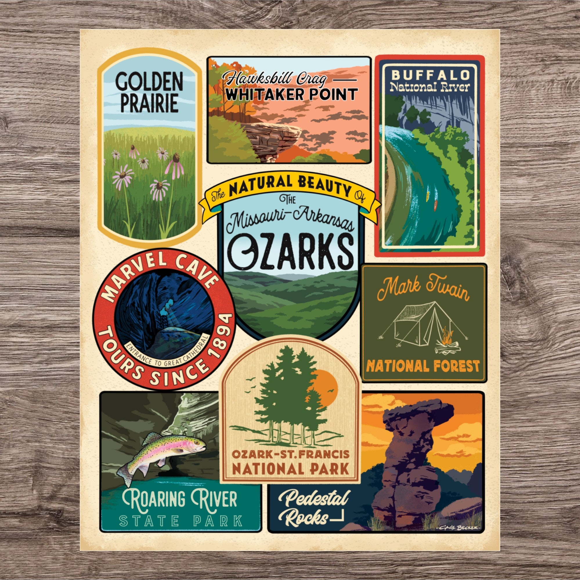 Art Print - Ozark Patches