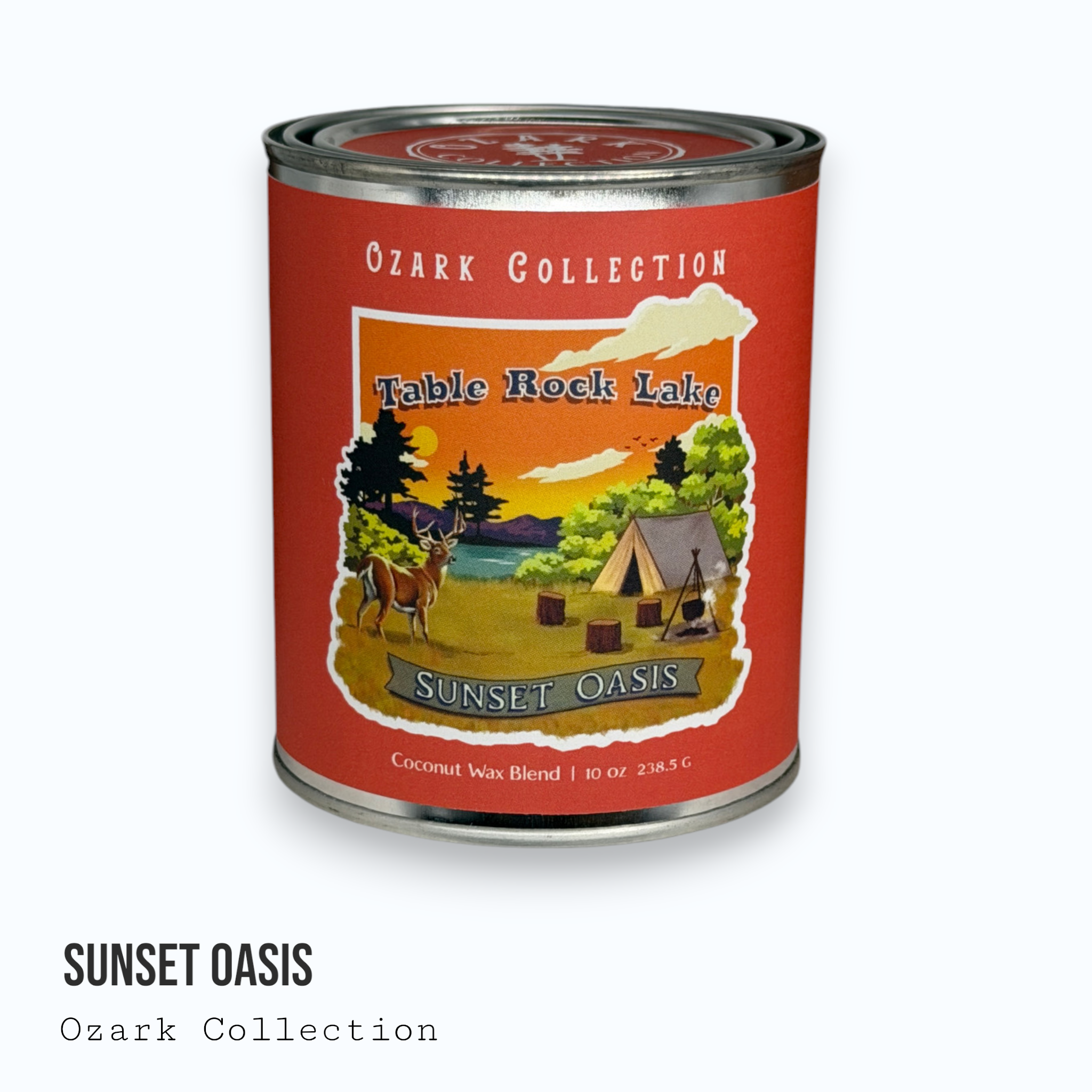 Sunset Oasis — Ozark Collection Paint Can Candle