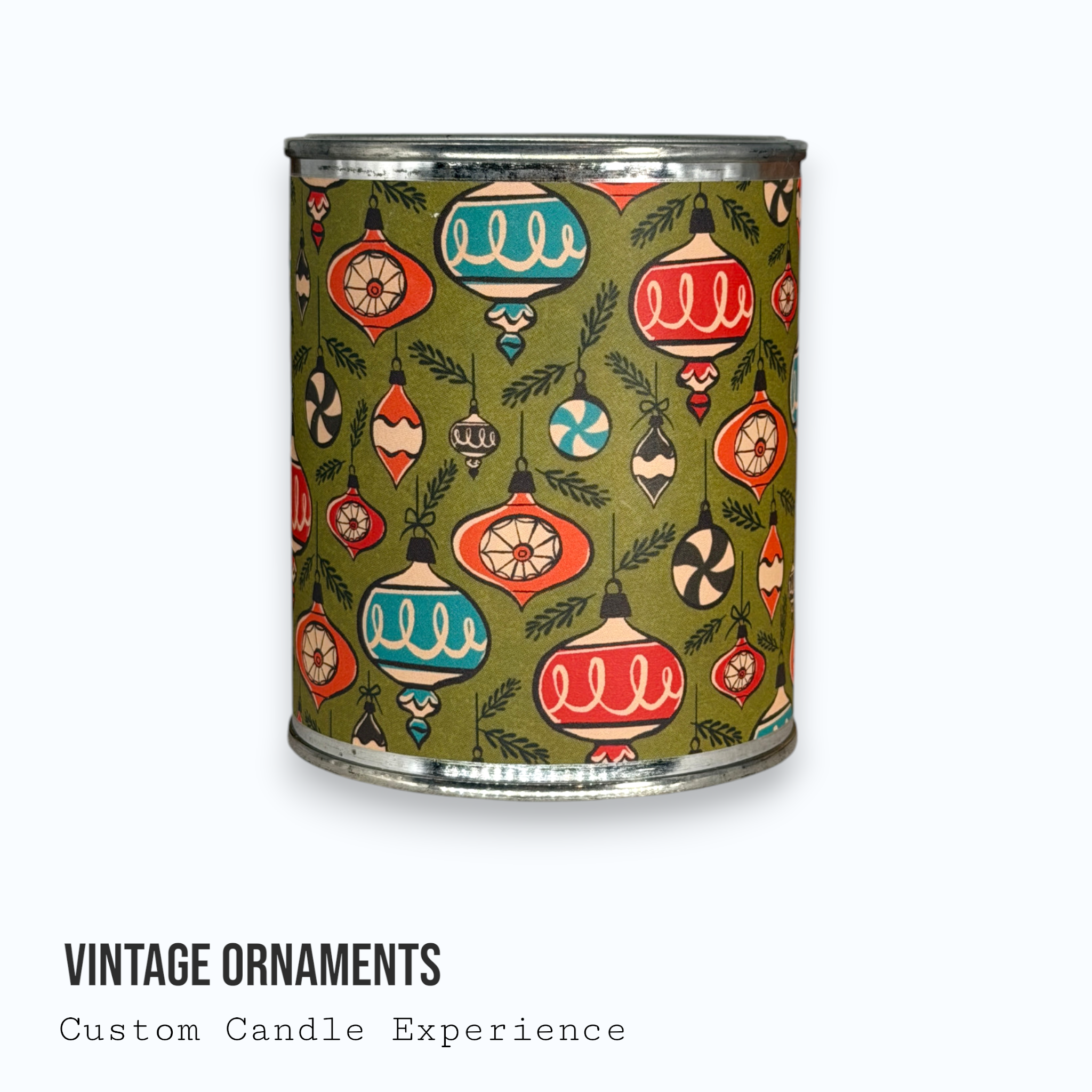 Vintage Ornaments Custom Candle