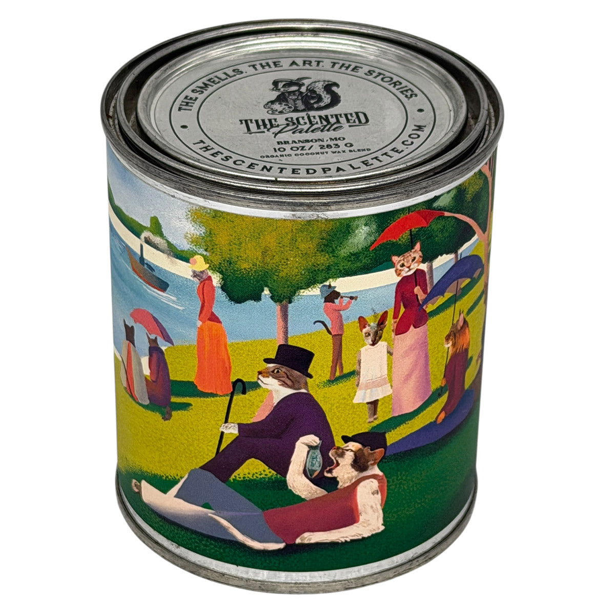 Cats In The Park Custom Candle