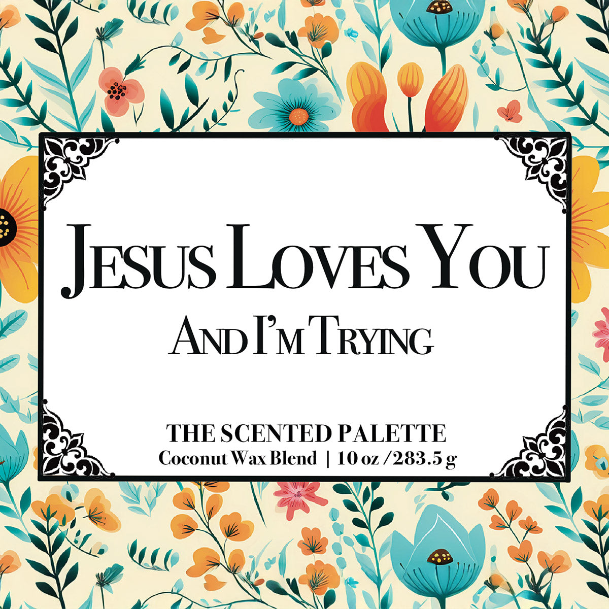 Jesus Loves You Custom Candle